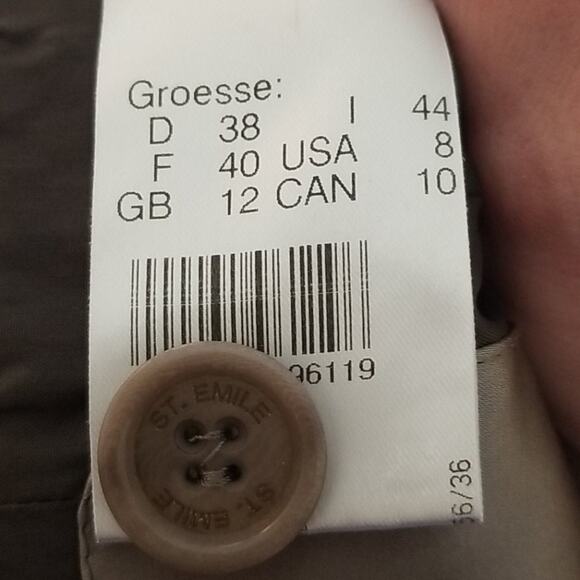 St. Emile Brown Velour Blazer Jacket - Picture 7 of 7